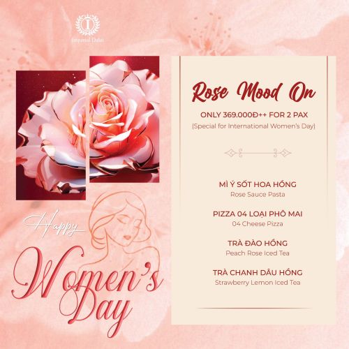 8/3 Special Menu – Bữa Tối Tôn Vinh Phái Đẹp